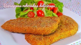 B - Cocina vegetariana: milanesas de berenjenas B - Cocina vegetariana: milanesas de berenjenas