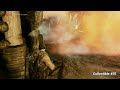Gears of War 3 Collectibles Location Walkthrough Video in High Definition =================================== ● CHAPTER 1: SHIPWRECK (4 COLLECTIBLES) - Collectible #20: Tomatoes: A Beginner's Guide (00:06) Shortly after getting the commands of Cole you'll have to look for some weapons. After facing the first wild Ticker a little further, go into the container in the area on the left. Open the passage and collect the collectible inside. - Collectible #21: Octus Medal Diploma (00:34) Continuing in the bay you'll be in the area of the crash of a Raven in the midst of many containers. Defeat the Savage Drones and then head towards the aircraft shot down. Next to it you will find the cabin door of Marcus and some of his family heirlooms. Next to the nameplate with the name 