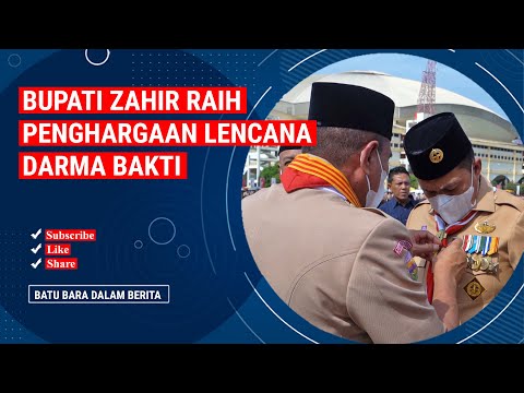 BUPATI ZAHIR RAIH PENGHARGAAN LENCANA DARMA BAKTI