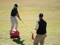 Golf Trick Shot off a Swiss Ball - Jason Atkins