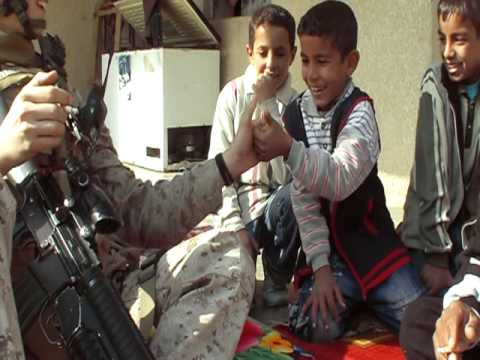 Thumb War - massacring young iraqi children one thumb at a time!