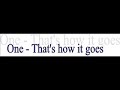 One - That\