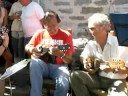 Antoniow and Santiewitch play their balalaikas.