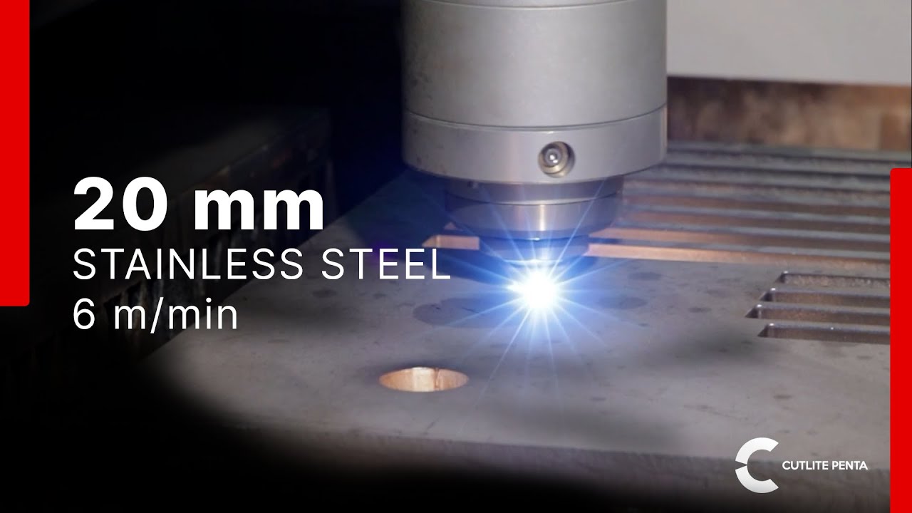 Fiber Laser 30 kW Cutting 20 mm Stainless Steel