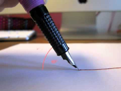 how to write with a calligraphy pen