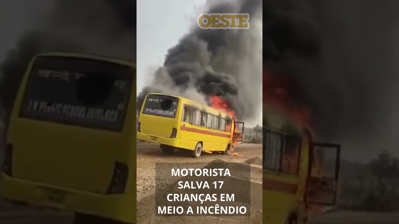 Motorista Salva 17 Crianças Em Meio A Incêndio