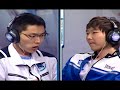 hey all,
this is an exciting series between the teams airforce ace and samsung khan in the 2008 shinhan proleague, played today (4/16/08).  samsung khan came first place in the first half of proleague in 2007, and second place overall behind lecaf oz in the grand finals for 2007.  ace, on the other hand, was ranked last in the league in 2007, with only 9 wins in 44 games. the 