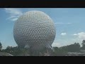 Fast motion Monorail from TTC to EPCOT