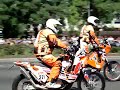 Motos Pasando por la 9 de Julio