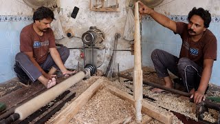 Crafting Elegance: The Art of Hand-Carving a Wooden Payaa | Moawin.pk