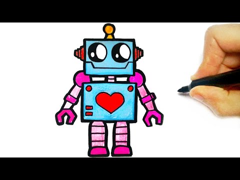 video-linktoworks-How to Draw a Robot Easy Step by Step | Drawing Robot ...