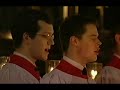 the choir of king's college, cambridge, sing durufl�'s famous setting of 'ubi caritas' at the televised version of the carols from kings. i believe it was recorded between 2000-2002.