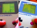 classic tetris-duel on gameboy in splitscreen between marzl hector and flying fleck.
