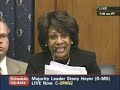 Congresswoman Waters Grills Treasury Sec Paulson Congresswoman Waters Grills Treasury Sec Paulson