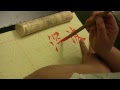 Section Header 水部 (Water) of Chinese Calligraphy Sample Characters 深測涌