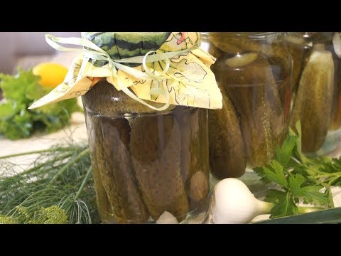 Маринованные сладкие огурцы. Вкус БОМБА такой, что за раз можно съесть всю банку!