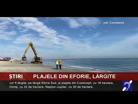 Plajele din Eforie, lărgite