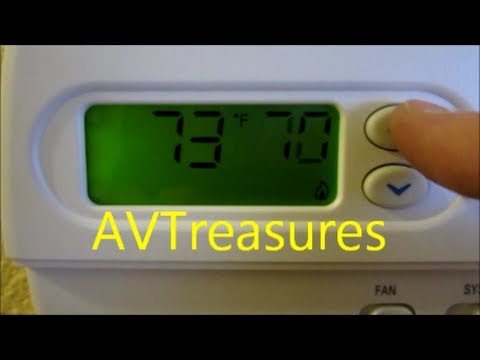 how to adjust emerson thermostat