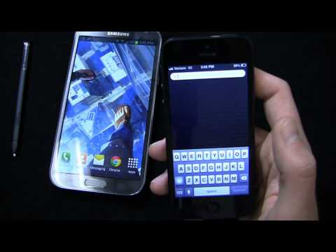 Samsung Galaxy Note II vs. Apple iPhone 5 Dogfight Part 1