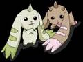 Salamon, Lopmon, Terriermon, and Honey-senpai