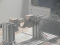 Fresadora CNC tallando tobera Fresadora CNC tallando tobera