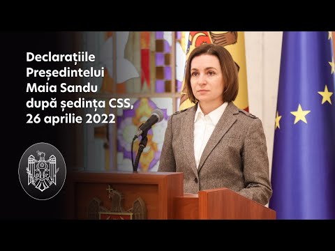 Mesajul Președintei Maia Sandu după ședința CSS cu privire la incidentele din regiunea transnistreană