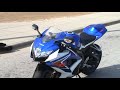 This is the walk around of my 1st bike, my gixxer 750. The bike I trained on was a Kawaski 125 and I jumped up to the 750 class.