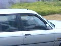 bmw 316i  drift  raining