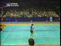 John mcenroe breaks racket... unintentionally!!