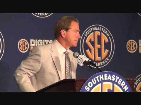 0 Complete Video Of Nick Saban at SEC Media Days