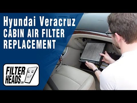 Cabin air filter replacement- Hyundai Veracruz