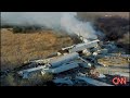 Kansas freight train derailment messy crash three derail