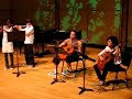audition du 5 juin au conservatoire de musique de colombes. 2 guitares de la classe de mr jean-pierre semeraro et 2 flutes de la classe de mme anne delage qui interpretent yaravi et vidala, une musique argentine de sergio arriagada, arrangement par raul maldonado. 
france musique tf1  m6  m6musique  france2   france3   arte  canal plus   canal +  lci  france 24   itele