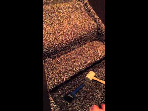 how to fit carpet on stairs