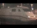 ICE 1 mit Signalhorn und Fernlicht in Hamburg Hbf!