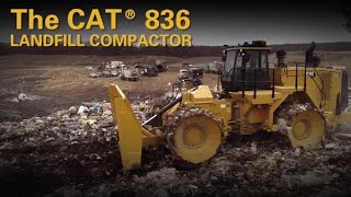 The Cat® 836 Landfill Compactor