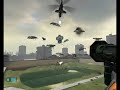 Half Life 2 Strider vs Gunships vs Helis