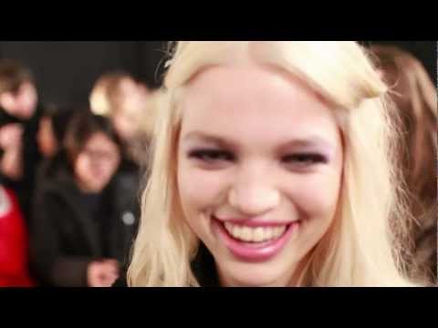 Daphne Groeneveld - Interview with model Daphne Groeneveld, backstage at Jill Stuart, during Mercedes Benz Fashion week, February 2012, New York. ©Stefania Curto 2012 www.fashio...
