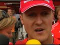 Schumacher's red flag incident in 2006 Hungaroring