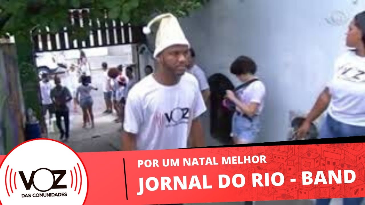 Moradores  recebem cestas no Alemão  - Jornal do Rio / Band