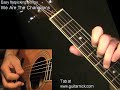 We Are The Champions - Queen - learn how to play on acoustic guitar, lesson & tab