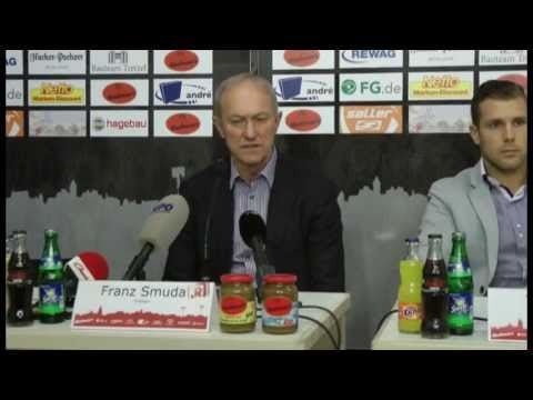 2. Bundesliga - PK vor dem 29. Spieltag: SC Paderborn - SSV Jahn Regensburg mit Franz Smuda