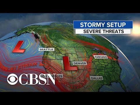 Large parts of the U.S. could see tornadoes, hail, high winds this ...