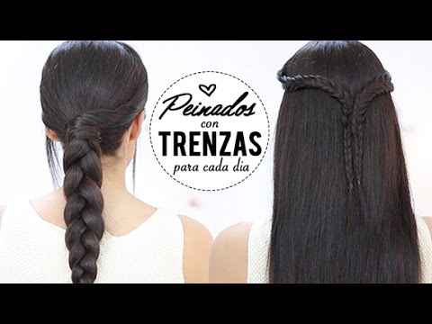 PEINADOS FÁCILES CON TRENZAS PARA EL TRABAJO, ESCUELA O UNIVERSIDAD