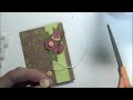 Ribbon Pop-Up Greeting and Kraft Colored Background Card