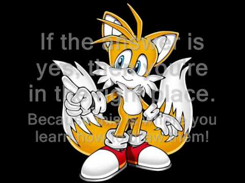 how to draw sonic characters
