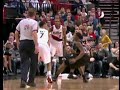 Travis Outlaw posterized Rodney Carney!! Monster dunk!!