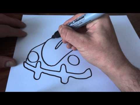 how to draw vw bug