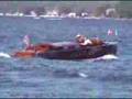 Antique and Classic wood boats on Lake Hopatcong, NJ