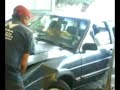 Choque en tienda oXXo  de patria
